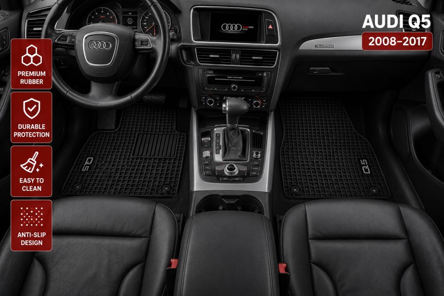 [Floor-Mats] KingMats mbulesat e dyshemesë për Audi Q5 2008–2017 –