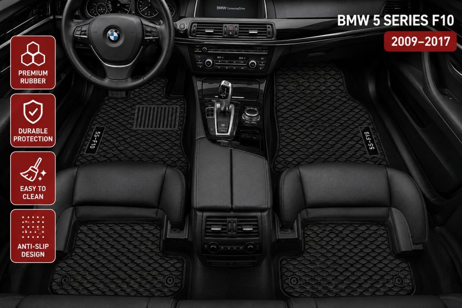 [Floor-Mats] KingMats mbulesat e dyshemesë për BMW Seria 5 F10 (2009–2017) –