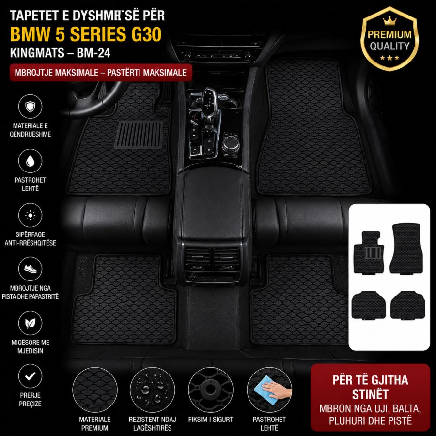 [Floor-Mats] KingMats Tapetet e dyshemesë për BMW 5 G30 –