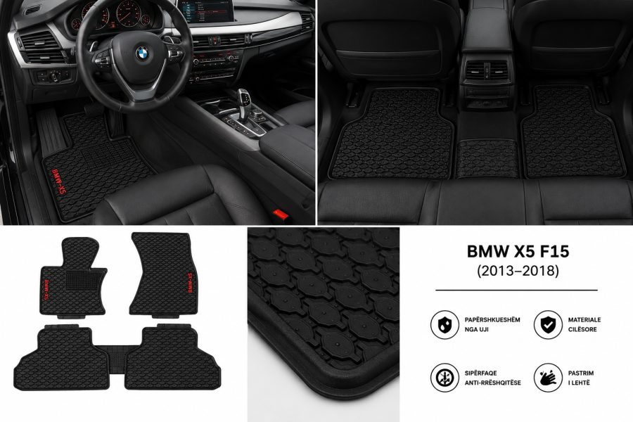 [Floor-Mats] KingMats mbulesat e dyshemesë për BMW X5 F15 (2013–2018) –