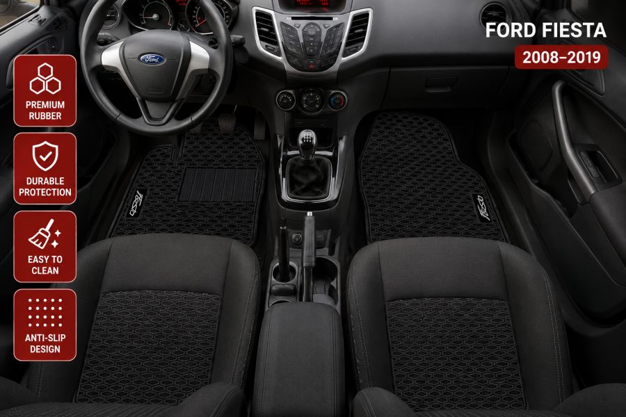 [Floor-Mats] KingMats Tapetet e dyshemesë për Ford Fiesta 2008–2019 –