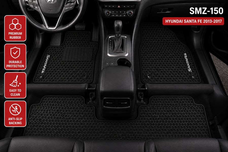 [Floor-Mats] KingMats mbulesë për makinë për Hyundai Santa Fe 5S 2013–2017 –