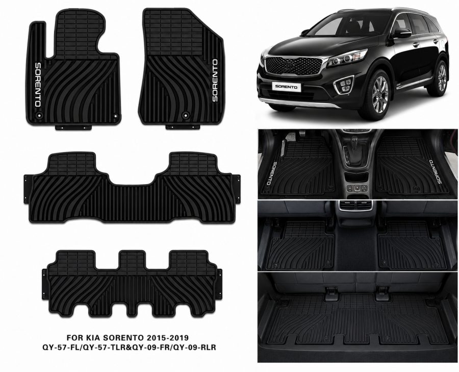 [Floor-Mats] KingMats Kia Sorento 2015–2019 me 7 vende –