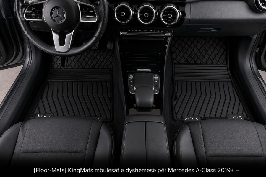 [Floor-Mats] KingMats mbulesat e dyshemesë për Mercedes A-Class 2019+ –