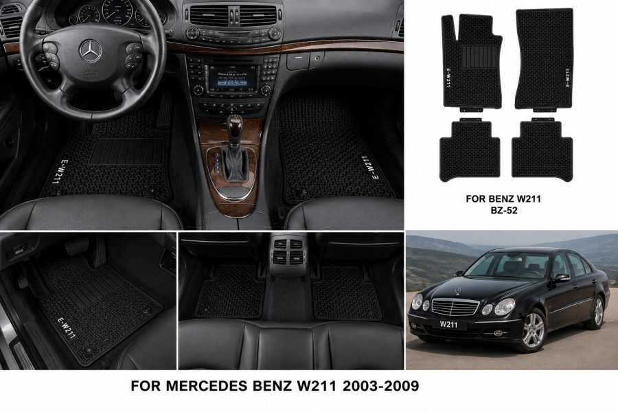 [Floor-Mats] Mbulesë për makinë KingMats Mercedes W211 2003–2009 –
