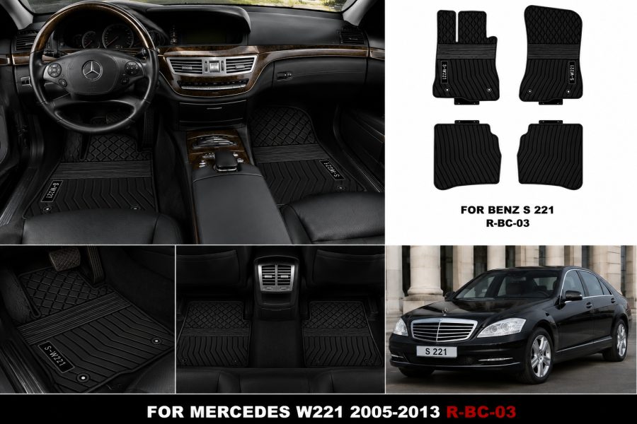 [Floor-Mats] Shtresë nën qilima KingMats Mercedes W221 2005–2013
