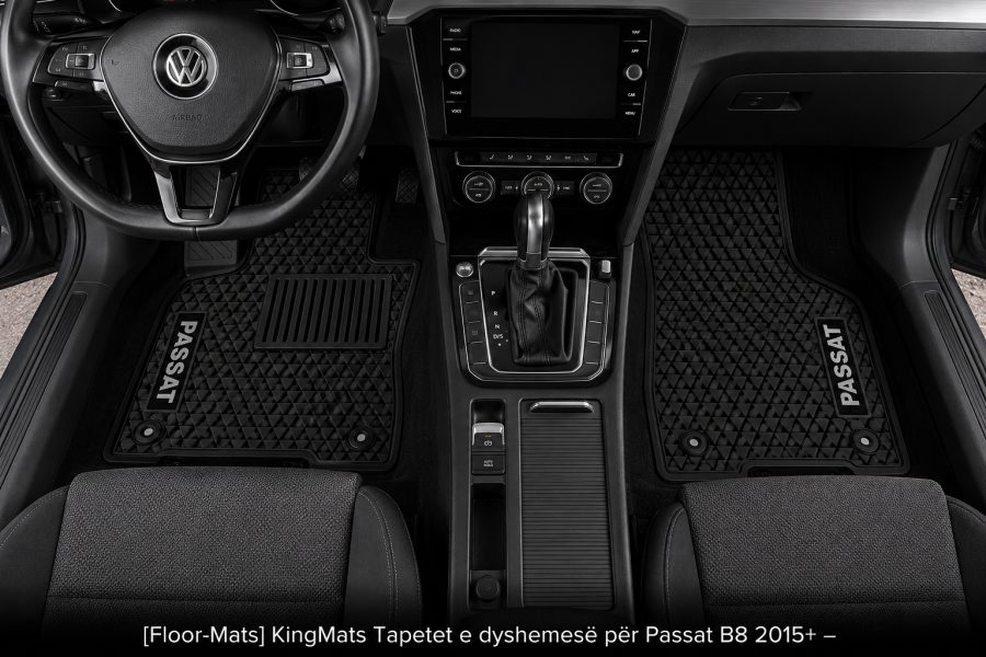 [Floor-Mats] KingMats Tapetet e dyshemesë për Passat B8 2015+ –