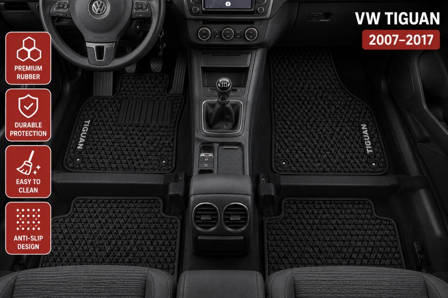 [Floor-Mats] Tapetet e makinës KINGMATS për Tiguan 2007–2017 –
