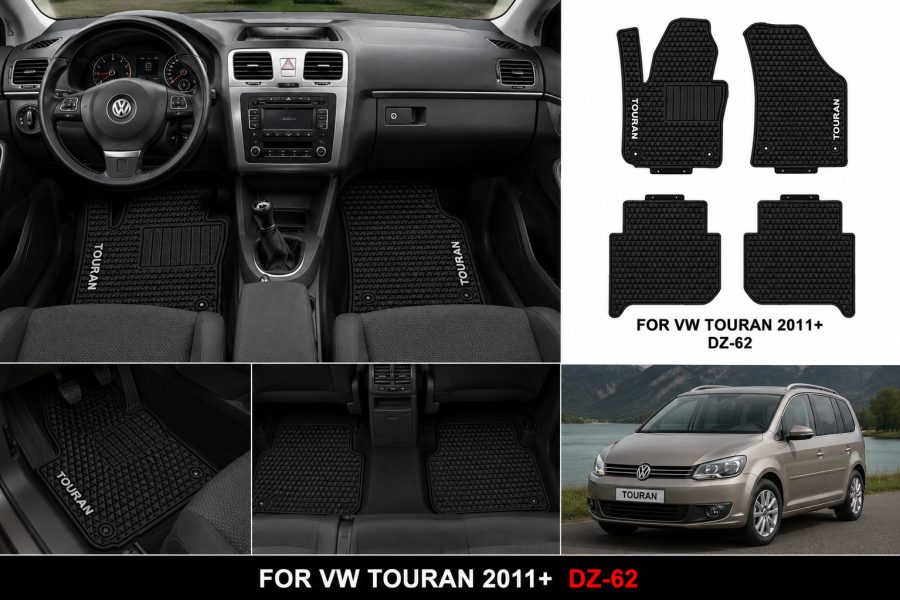 [Floor-Mats] Tapetet e makinës KINGMATS TOURAN 2004+ –