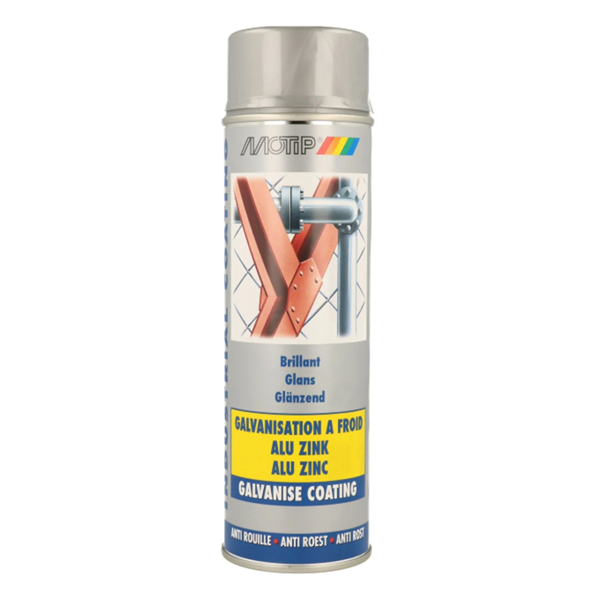 ALU-ZINC SPRAY 500ML MOTIP – 07302