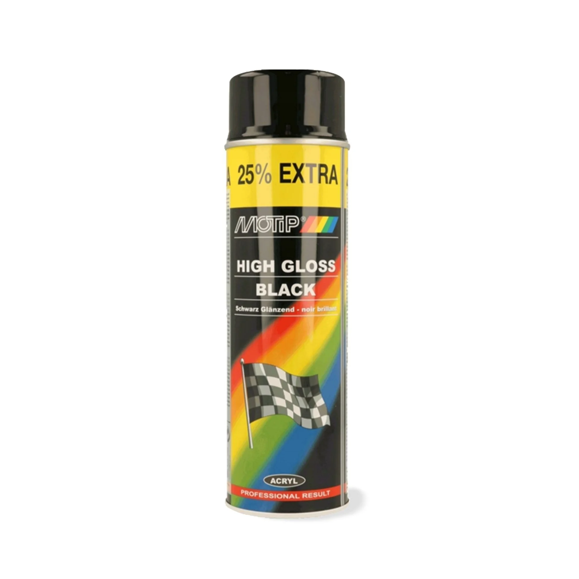 Boja me sprej MOTIP e zezë me shkëlqim 500ml