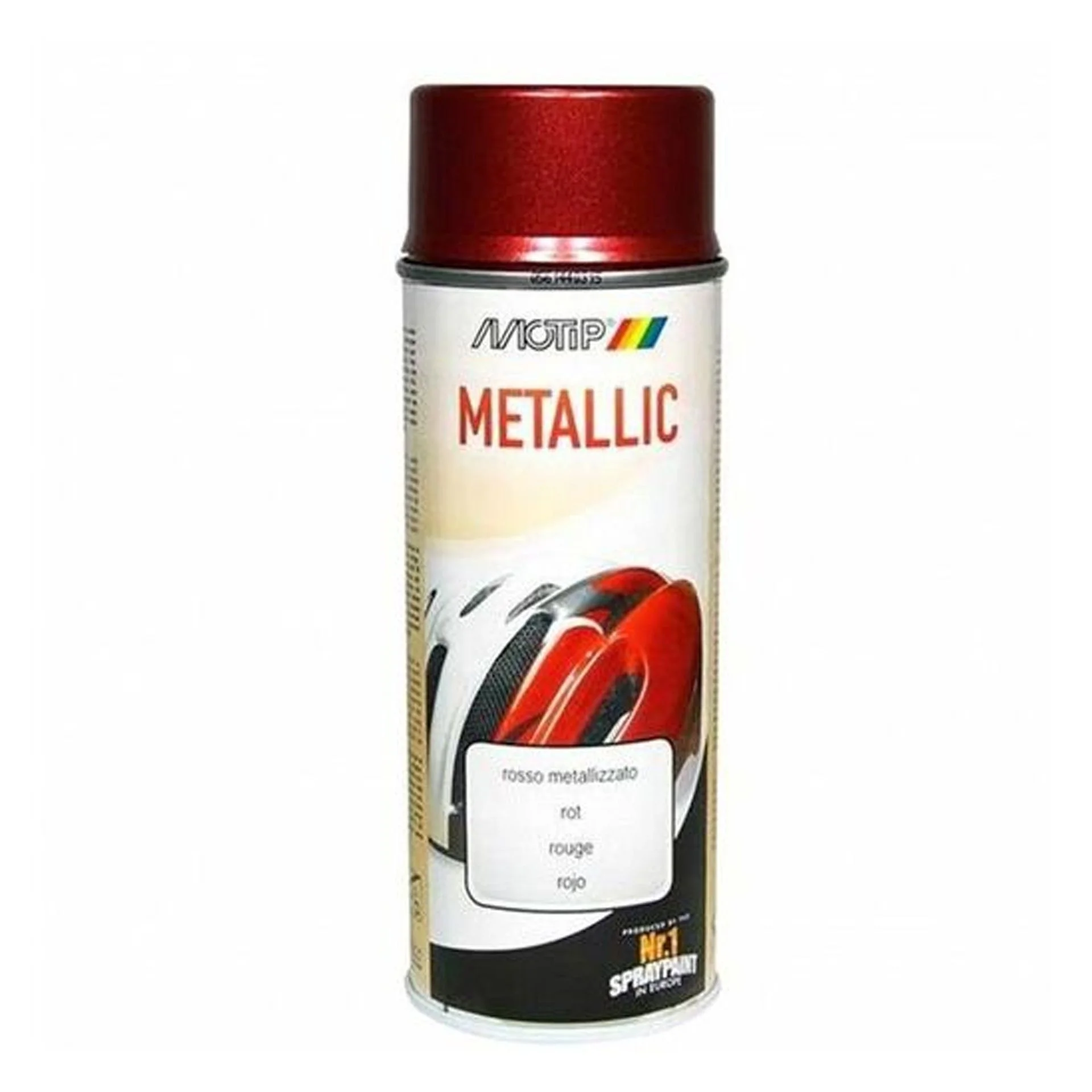 Boja me sprej metalike e kuqe MOTIP 400ML – 3394034