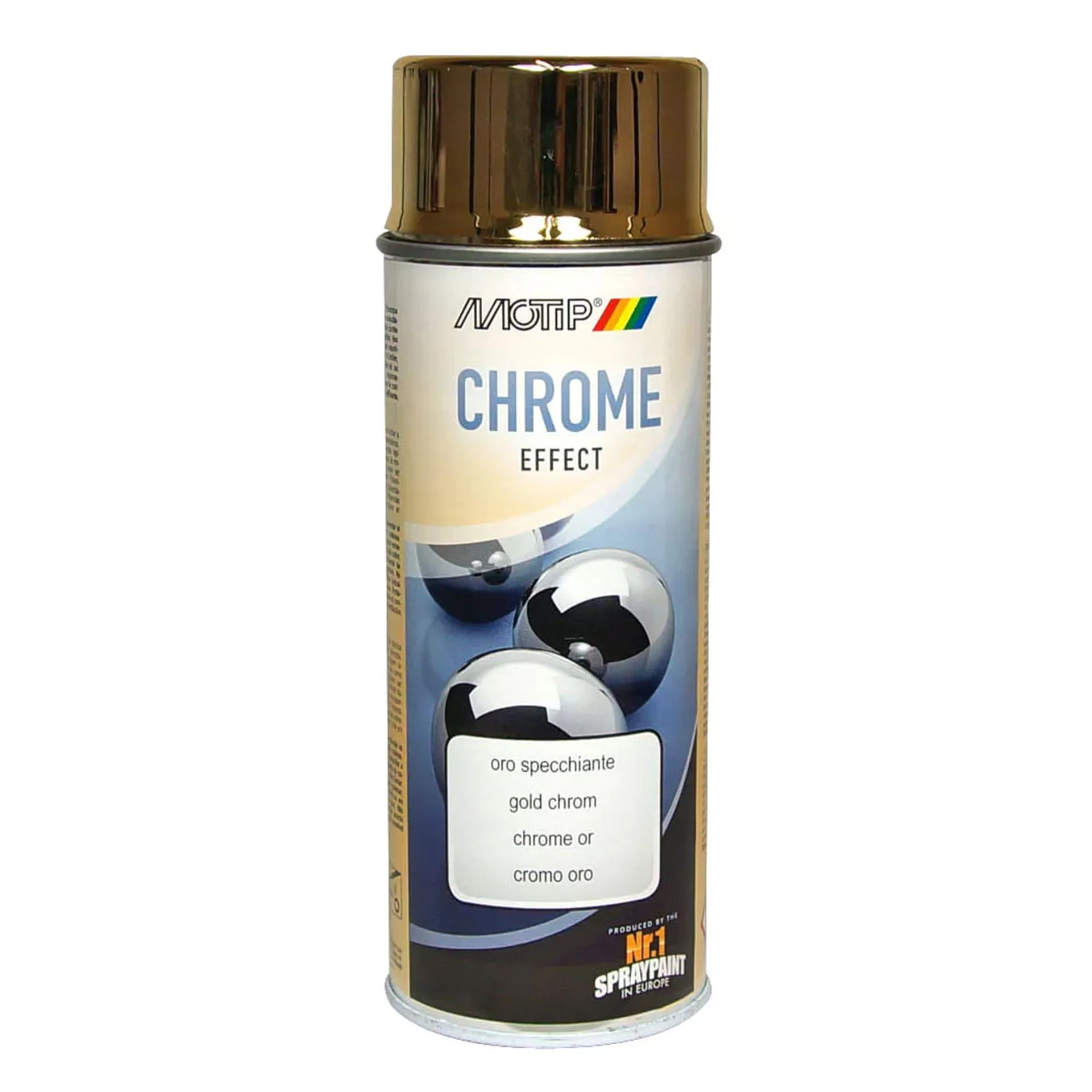 BOJË SPRAJ ME EFEKT KROMI AR 400 ML MOTIP – 304699