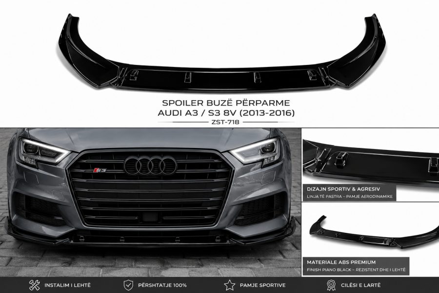 Lip Spoiler Audi A3 8V 2013-2016