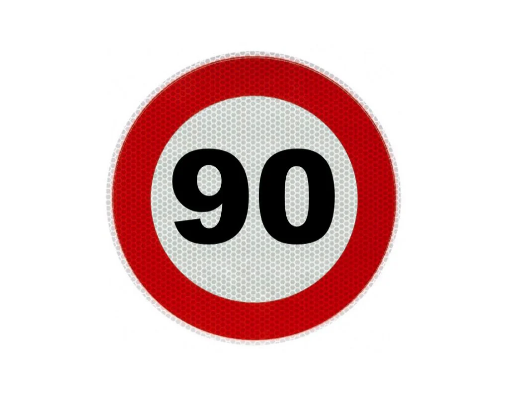 Stiker – Limit 90 km/h – Ø160 mm – EMark – WC-171266
