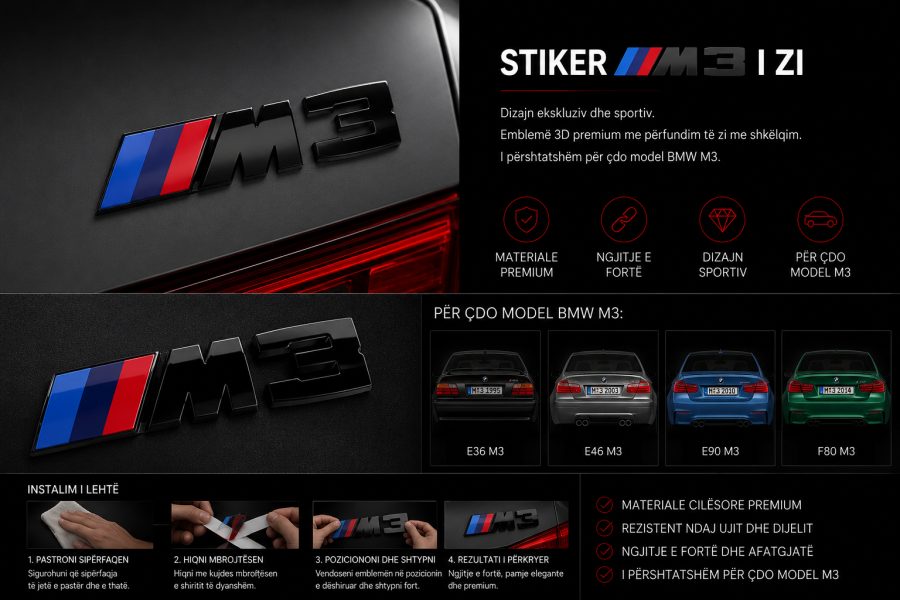 Stiker ///M3 i zi –