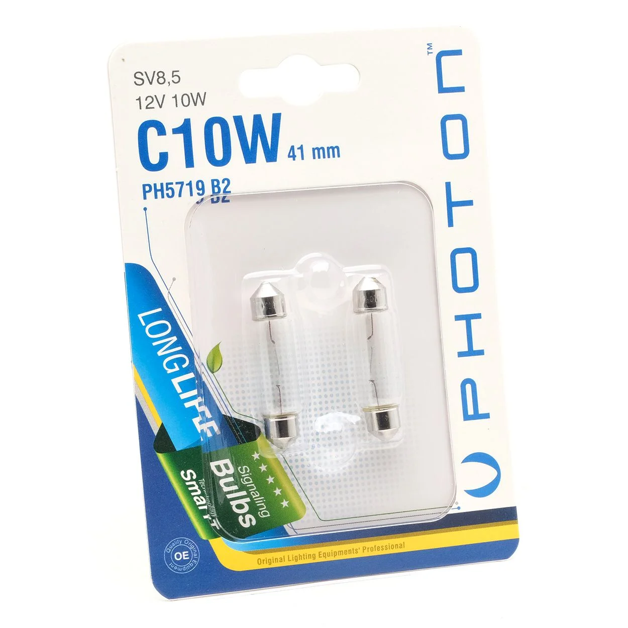C10W 12V 41mm FESTOON 2-PJESËSH BLISTER – PH5719 B2