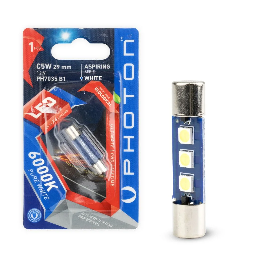 C5W 12V 29mm Festoon LED me siguresë (një copë në blister) – PH7035 B1