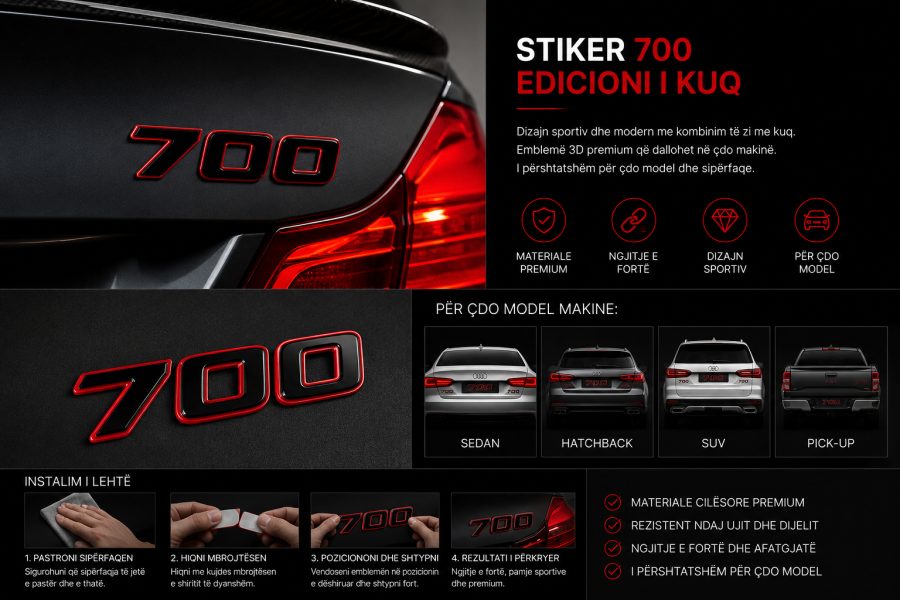 STIKER 700 EDICIONI I KUQ –