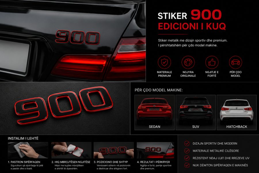 STIKER 900 EDICIONI I KUQ –