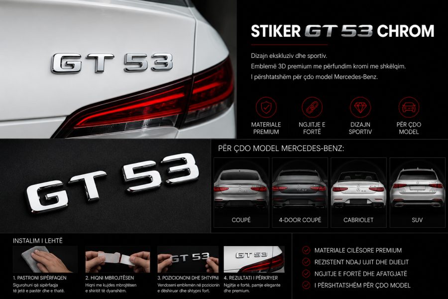 Stiker GT53 CHROM –