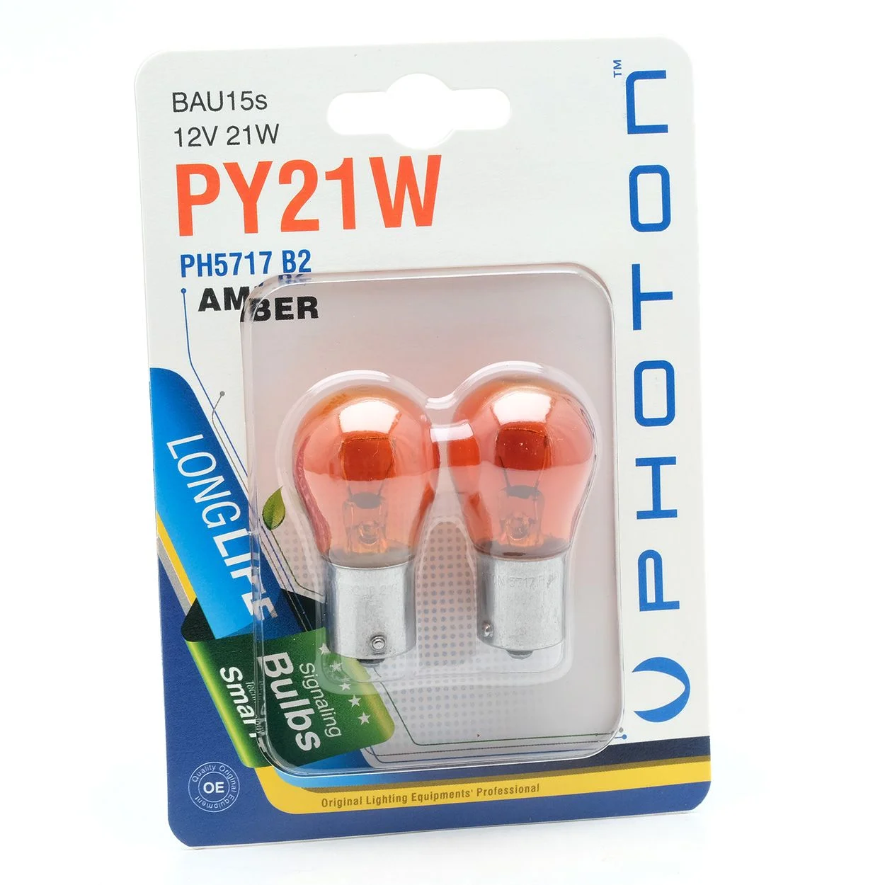 PY21W 12V AMBER 2PCS BLISTER – PH5717 B2