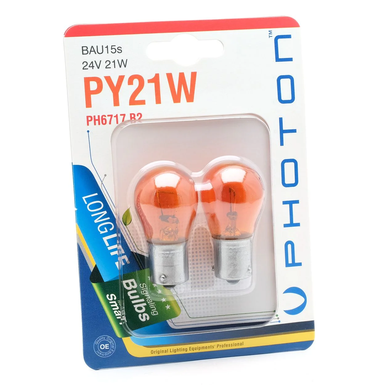 PY21W 24V 93 AMBER 2PCS BLISTER – PH6717 B2