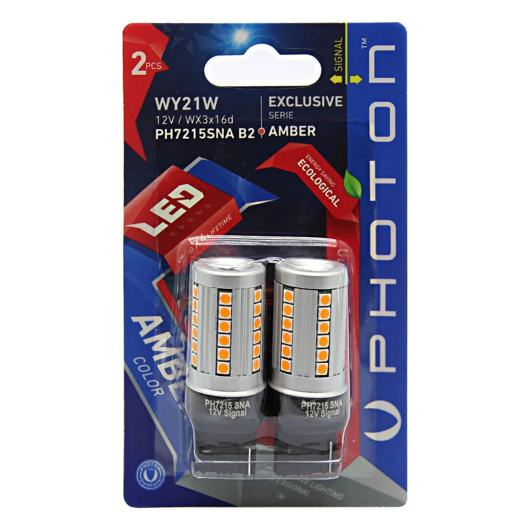 T20 WY21W Sinjal LED Amber (paketë blisteri me 2 copë) – PH7215 SNA B2