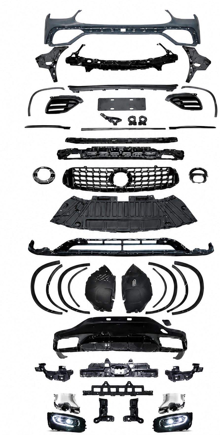 Body Kit Mercedes GLC Coupe X253 2016-2019 - Pamje AMG 63S